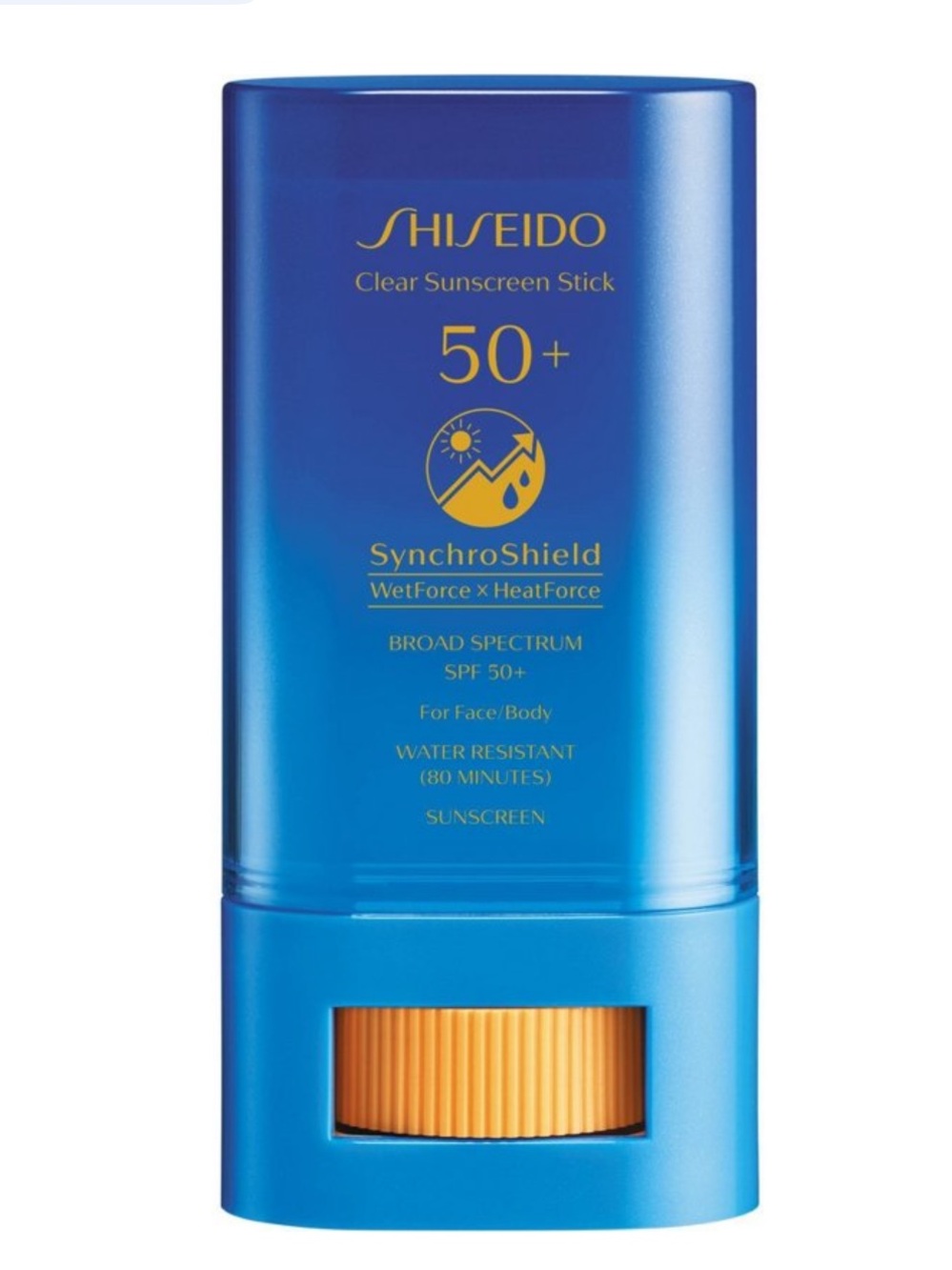Shiseido Clear Sunscreen Stick SPF 50+ – Blue & Orange Packaging